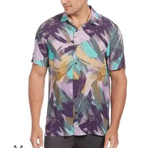 Perry Ellis Men's Short Sleeve Button Up Shirt XXL New